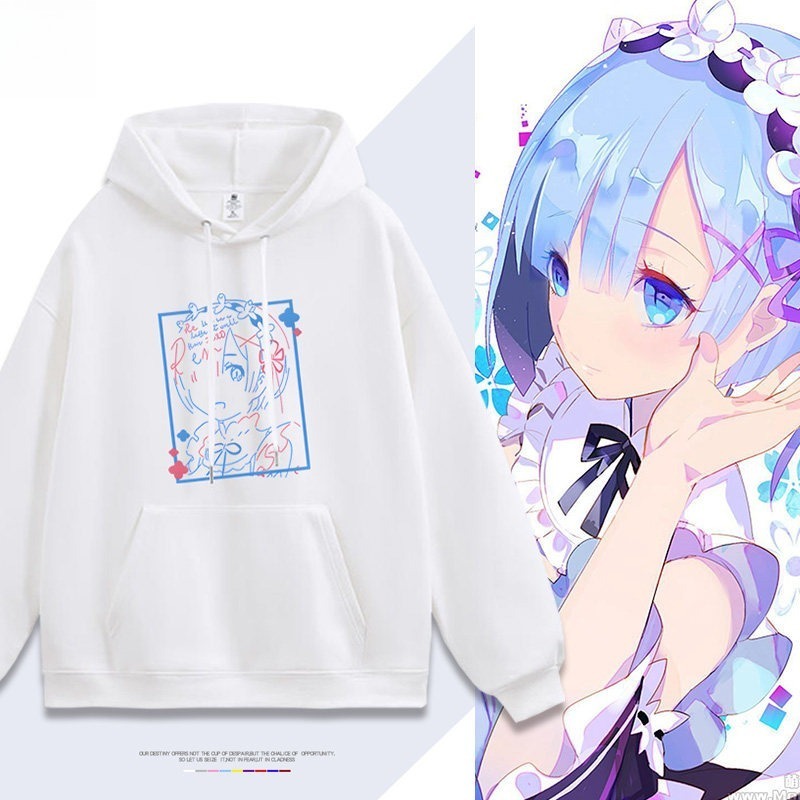 Re:Zero 聯名衛衣秋冬新款親子情侶裝連帽衛衣