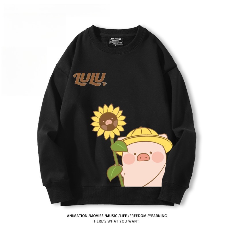 LuLu豬 聯名親子情侶裝 圓領長袖