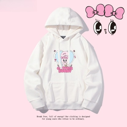 艾丝樂小兔 親子情侶男女連帽衛衣