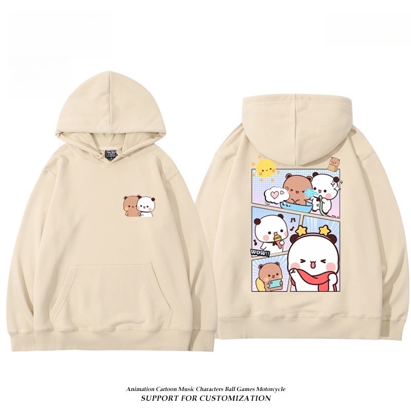 一二布布新款 親子情侶男女連帽衛衣