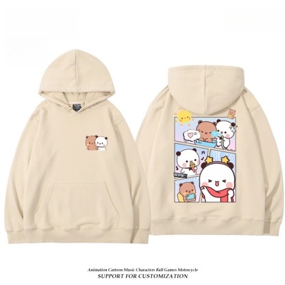 一二布布新款 親子情侶男女連帽衛衣