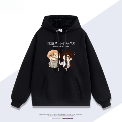文豪野犬新款 親子情侶男女連帽衛衣