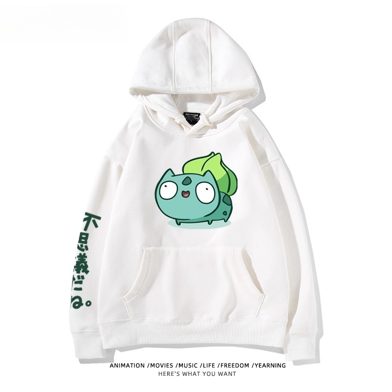 寶可夢Q版搞怪新款 親子情侶男女款連帽衛衣