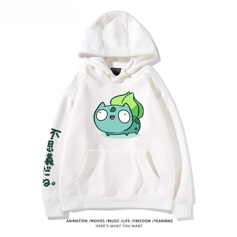 寶可夢Q版搞怪新款 親子情侶男女款連帽衛衣