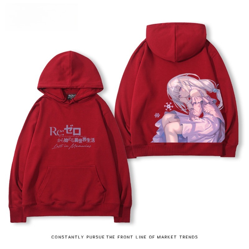 從零開始的異世界 親子情侶男女連帽衛衣