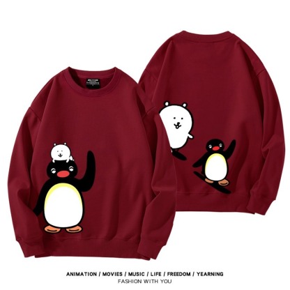 Pingu企鵝家族聯名親子情侶裝 圓領長袖