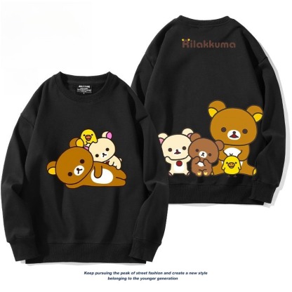 日系拉拉熊 聯名親子情侶裝 圓領長袖