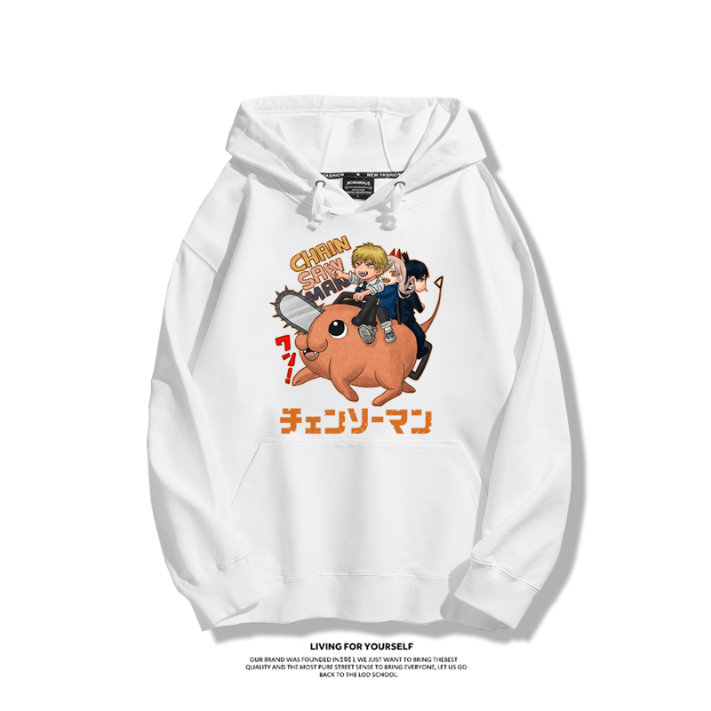 鏈鋸人新款 親子情侶男女款連帽衛衣