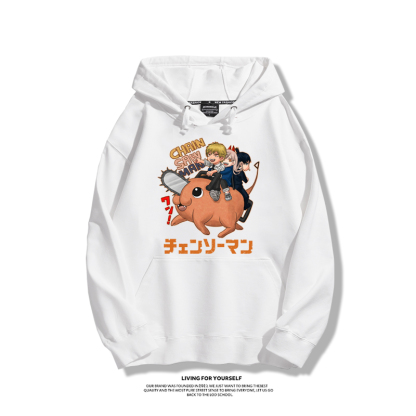 鏈鋸人新款 親子情侶男女款連帽衛衣