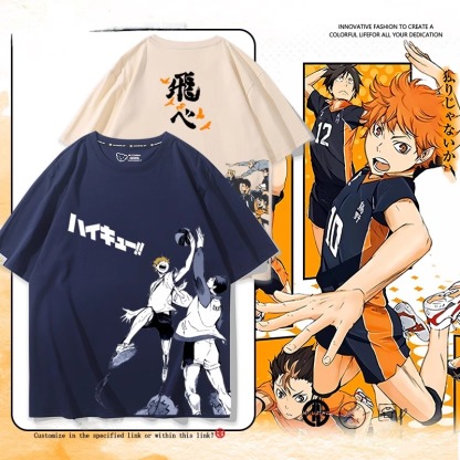 排球少年 2024親子情侶男女同款 純棉T恤