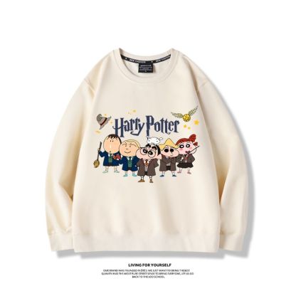 蠟筆小新x哈利波特2023親子情侶裝 圓領長袖