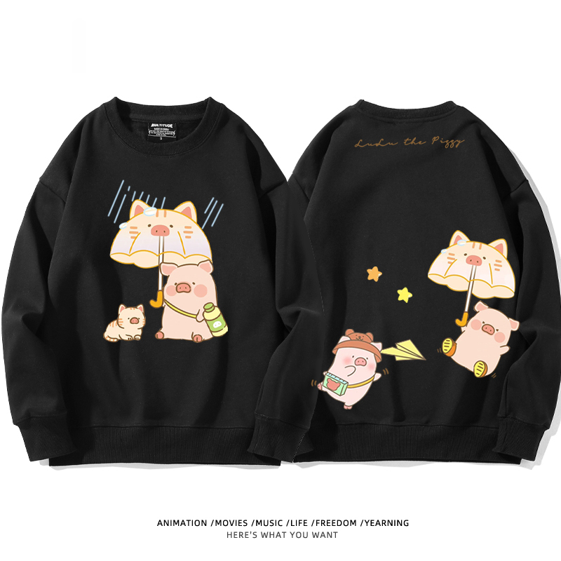 LuLu豬 聯名2024親子情侶裝 圓領長袖