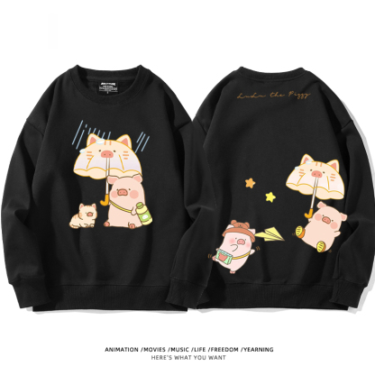 LuLu豬 聯名2024親子情侶裝 圓領長袖