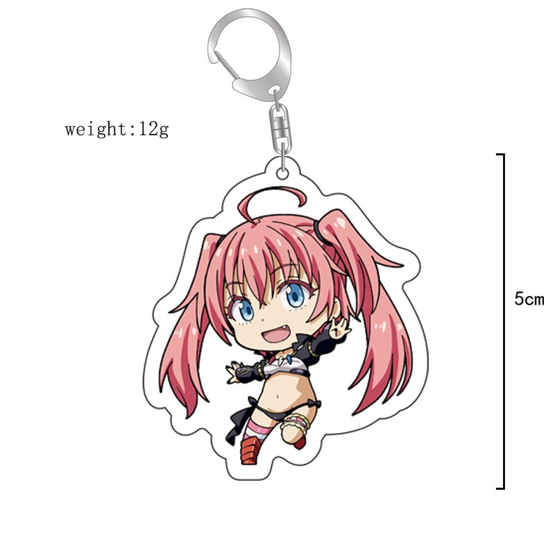 關於我轉生成爲史萊姆那件事萌王利姆露朱菜紫苑靜米莉姆鑰匙扣掛飾【單買三件起送】