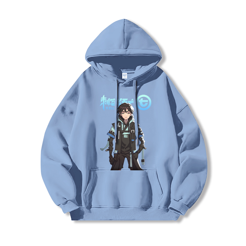 刺客伍六七 2025秋冬新款親子情侶裝薄絨款連帽衛衣