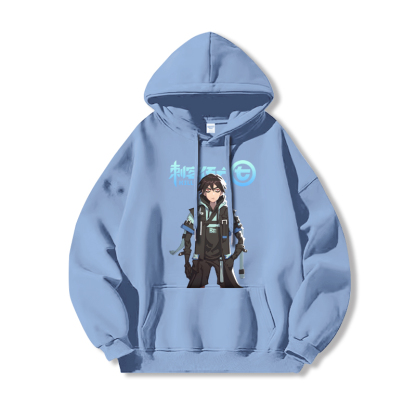 刺客伍六七 2025秋冬新款親子情侶裝薄絨款連帽衛衣