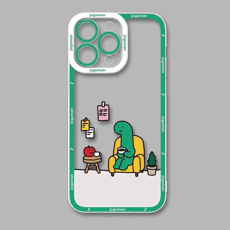 joguman小恐龍天使眼透明防摔軟殼