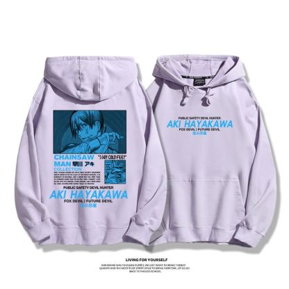 鏈鋸人新款 親子情侶男女款連帽衛衣