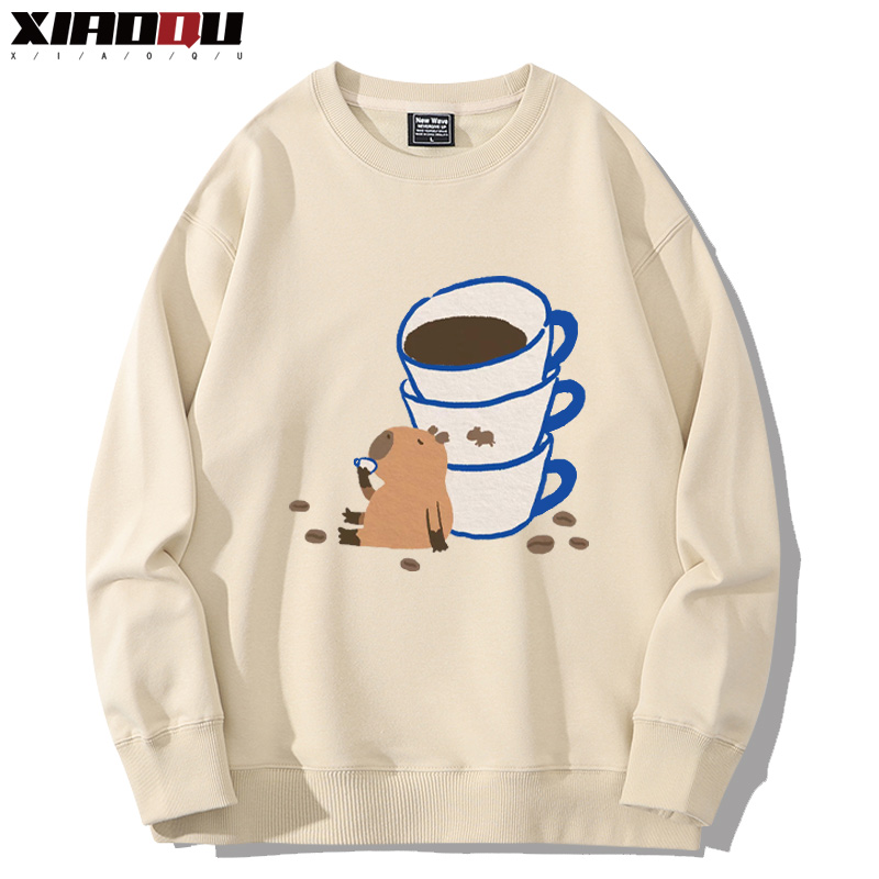 卡皮巴拉 2024親子情侶裝 圓領長袖