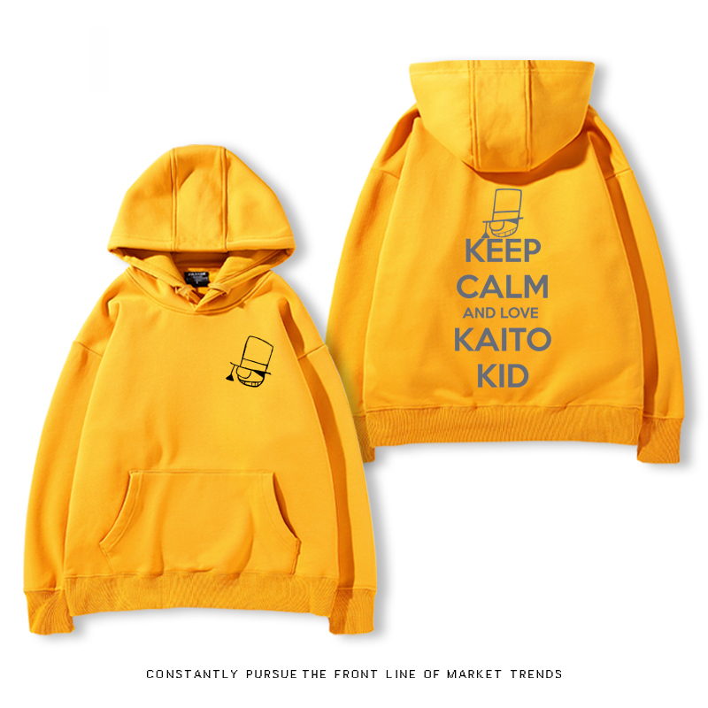 名偵探柯南聯名衛衣2024秋冬新款親子情侶裝薄絨款連帽衛衣