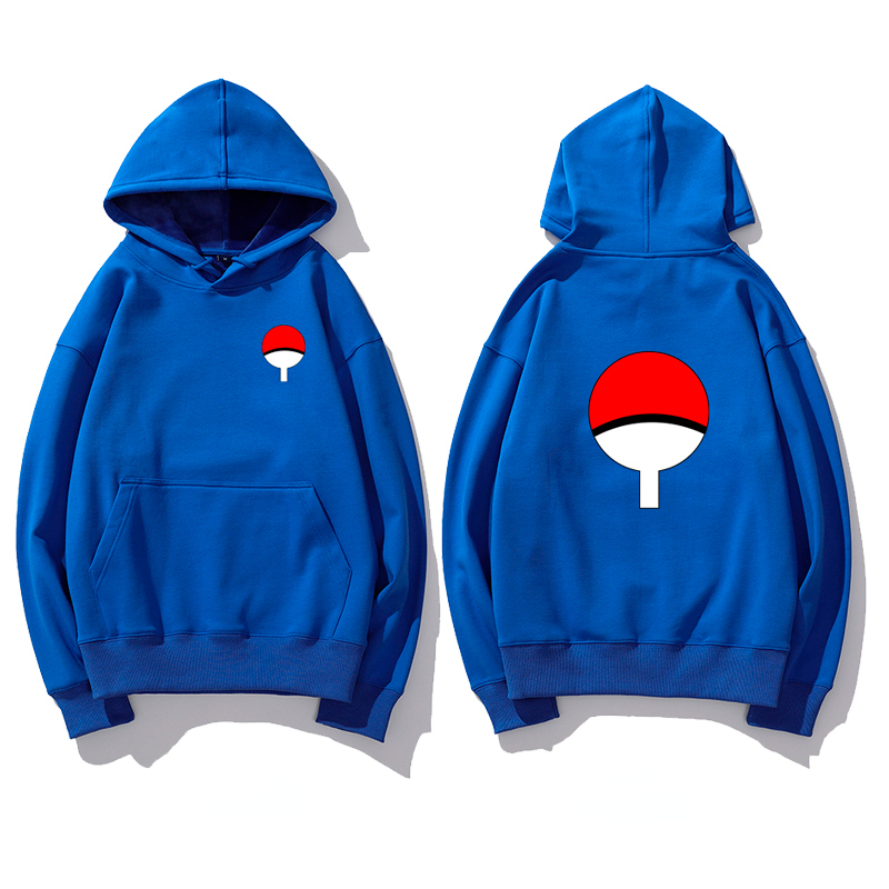 火影忍者聯名衛衣2024秋冬新款親子情侶裝薄絨款連帽衛衣