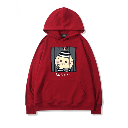 chiikawa 2024秋冬新款親子情侶裝薄絨款連帽衛衣