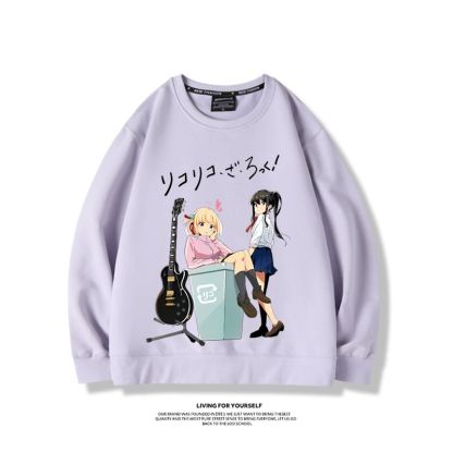 孤獨搖滾聯名莉可麗絲2023親子情侶裝 圓領長袖