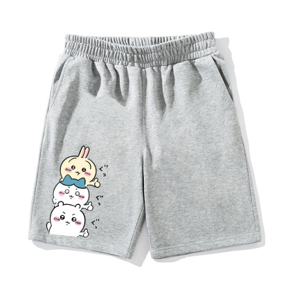 Chiikawa聯名衛衣2024秋冬新款親子情侶裝薄絨款連帽衛衣