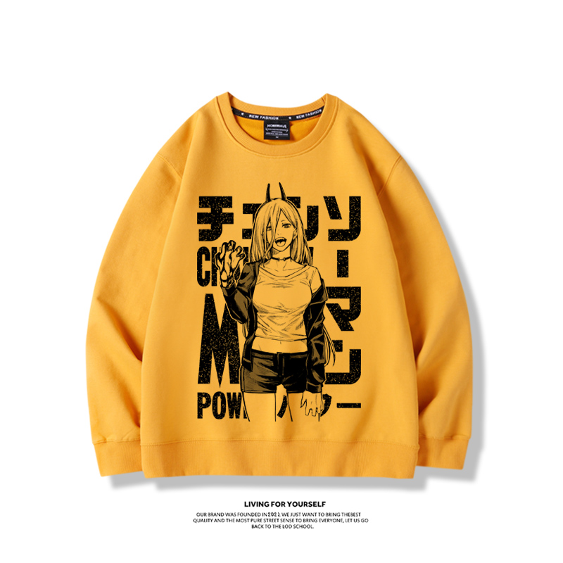 鏈鋸人帕瓦2023親子情侶裝 圓領長袖