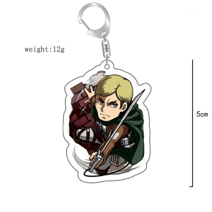 進擊的巨人調查兵團艾倫三笠阿明埃爾文利威爾韓吉萊納鑰匙扣掛飾【單買三件起送】