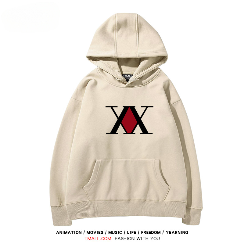 全職獵人 聯名衛衣2024秋冬新款親子情侶裝薄絨款連帽衛衣