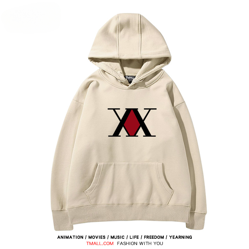 全職獵人 聯名衛衣2024秋冬新款親子情侶裝薄絨款連帽衛衣