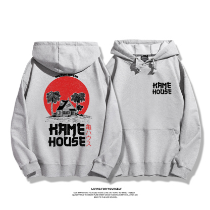 七龍珠聯名衛衣2023秋冬新款親子情侶裝薄絨款連帽衛衣