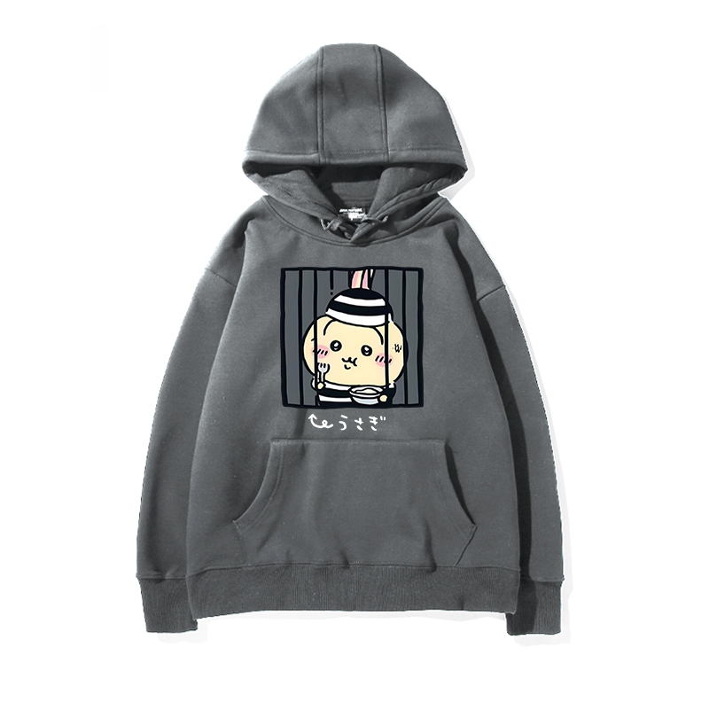 chiikawa 2024秋冬新款親子情侶裝薄絨款連帽衛衣