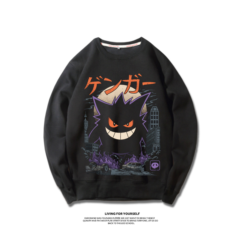 寶可夢日系2023親子情侶裝 圓領長袖