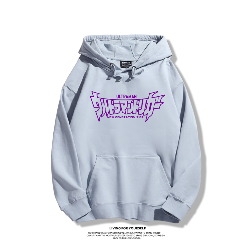 奧特曼50周年紀念聯名衛衣2023秋冬新款親子情侶裝薄絨款連帽衛衣