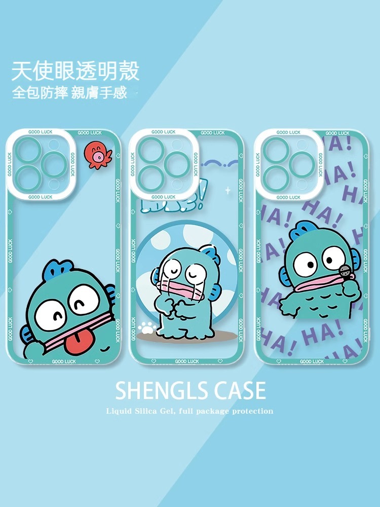 蘋果 系列人魚漢頓天使眼透明防摔軟殼