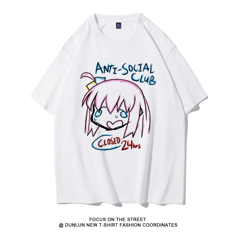 孤獨搖滾 2024親子情侶男女同款 純棉T恤