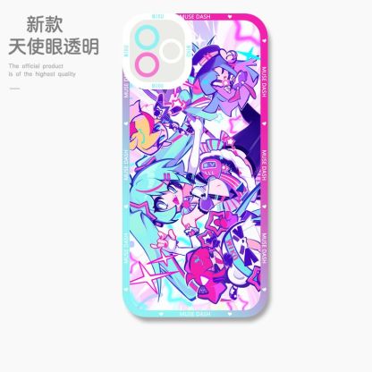 蘋果 系列喵斯快跑 初音未來天使眼透明防摔軟殼