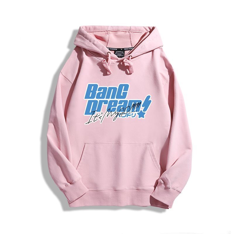 BanG Dream聯名衛衣2024秋冬新款親子情侶裝薄絨款連帽衛衣