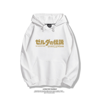 薩爾達傳說王國之淚聯名衛衣2023秋冬新款親子情侶裝薄絨款連帽衛衣-星夢cosplay