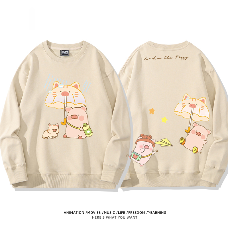 LuLu豬 聯名2024親子情侶裝 圓領長袖