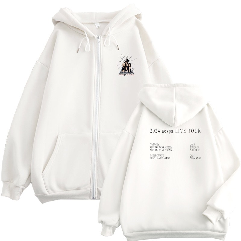 Aespa新款 寬鬆百搭 秋冬款 寬鬆連帽T