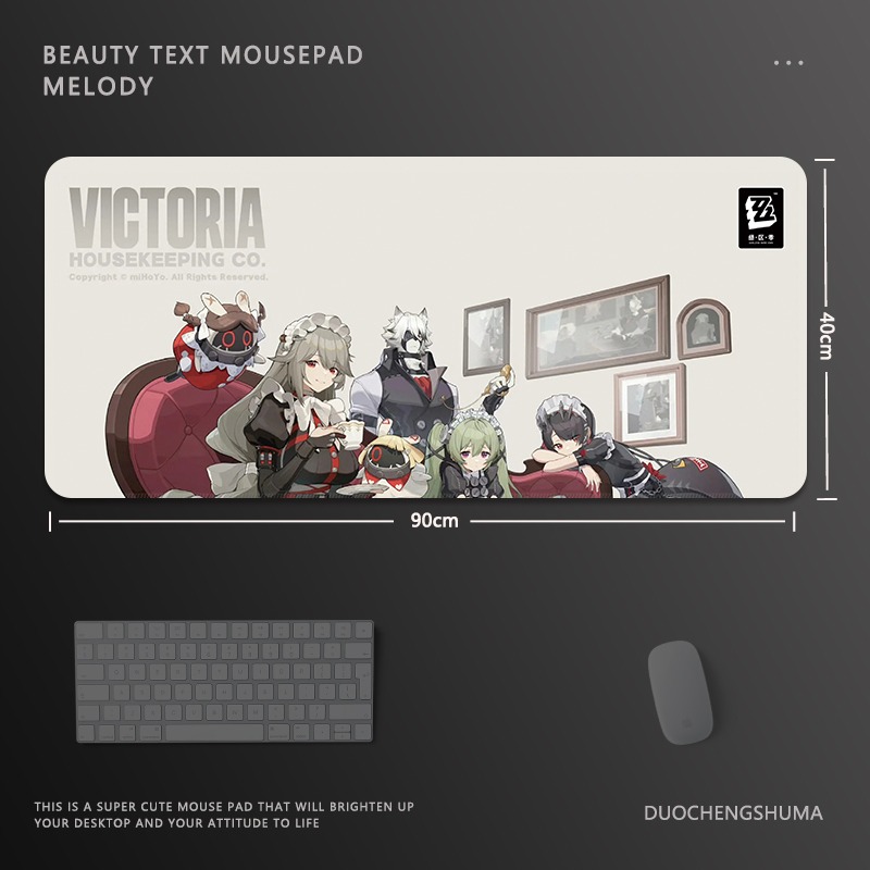 絕區零電競超大遊戲加厚防滑鼠標墊