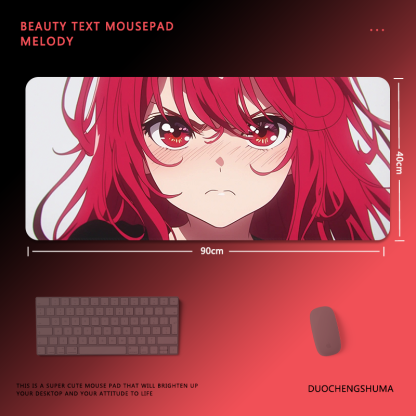 約會大作戰電競超大遊戲加厚防滑鼠標墊