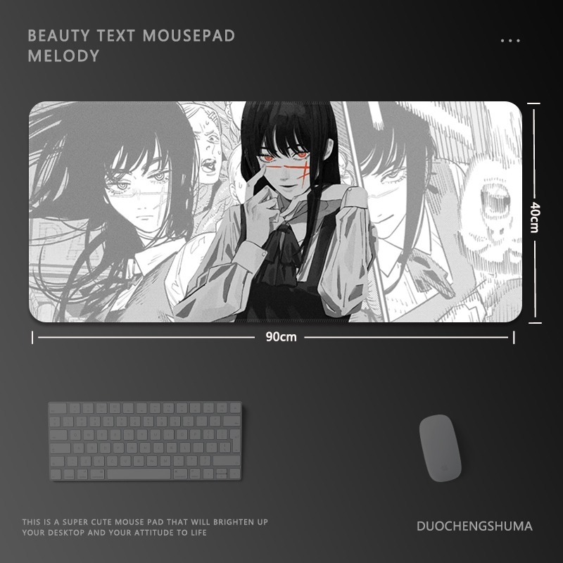 鏈鋸人瑪奇瑪電競超大遊戲加厚防滑鼠標墊