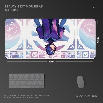 Valorant電競超大遊戲加厚防滑鼠標墊