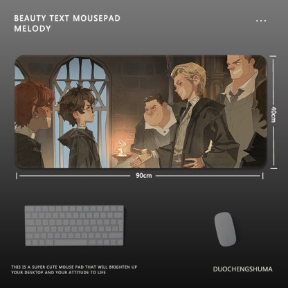 哈利波特電競超大遊戲加厚防滑鼠標墊