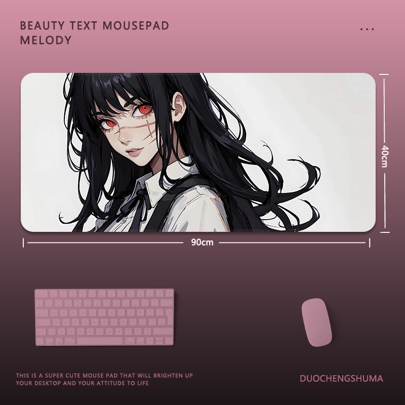 链锯人電競超大遊戲加厚防滑鼠標墊