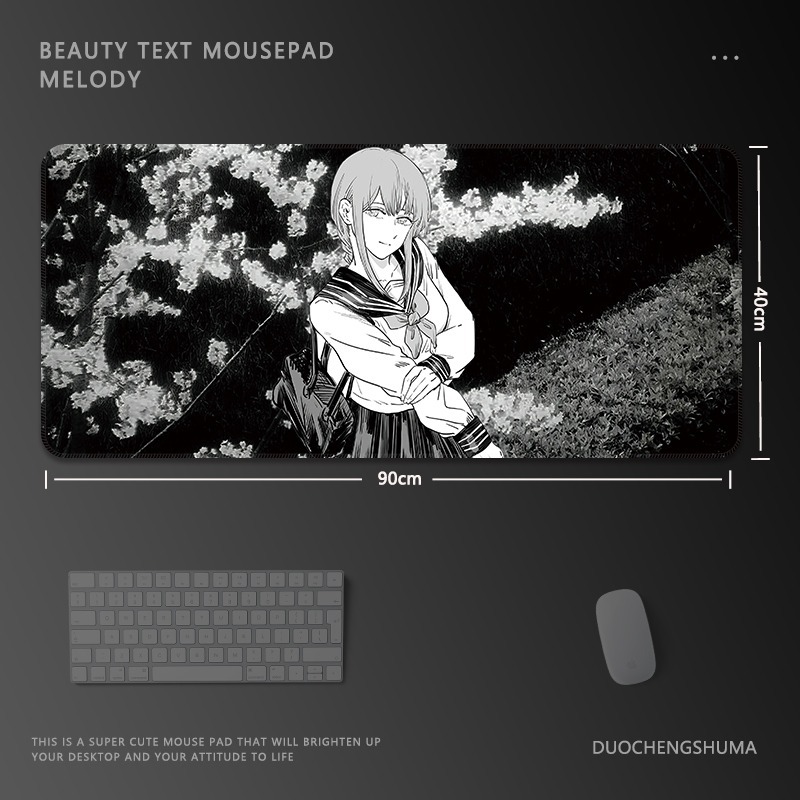 鏈鋸人瑪奇瑪電競超大遊戲加厚防滑鼠標墊